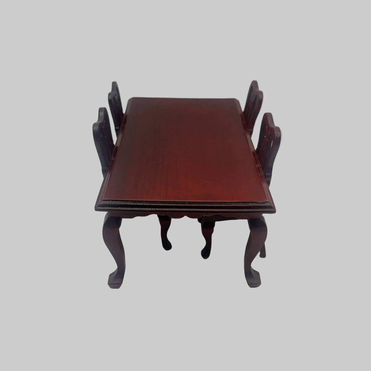 dolls house dining table and chairs