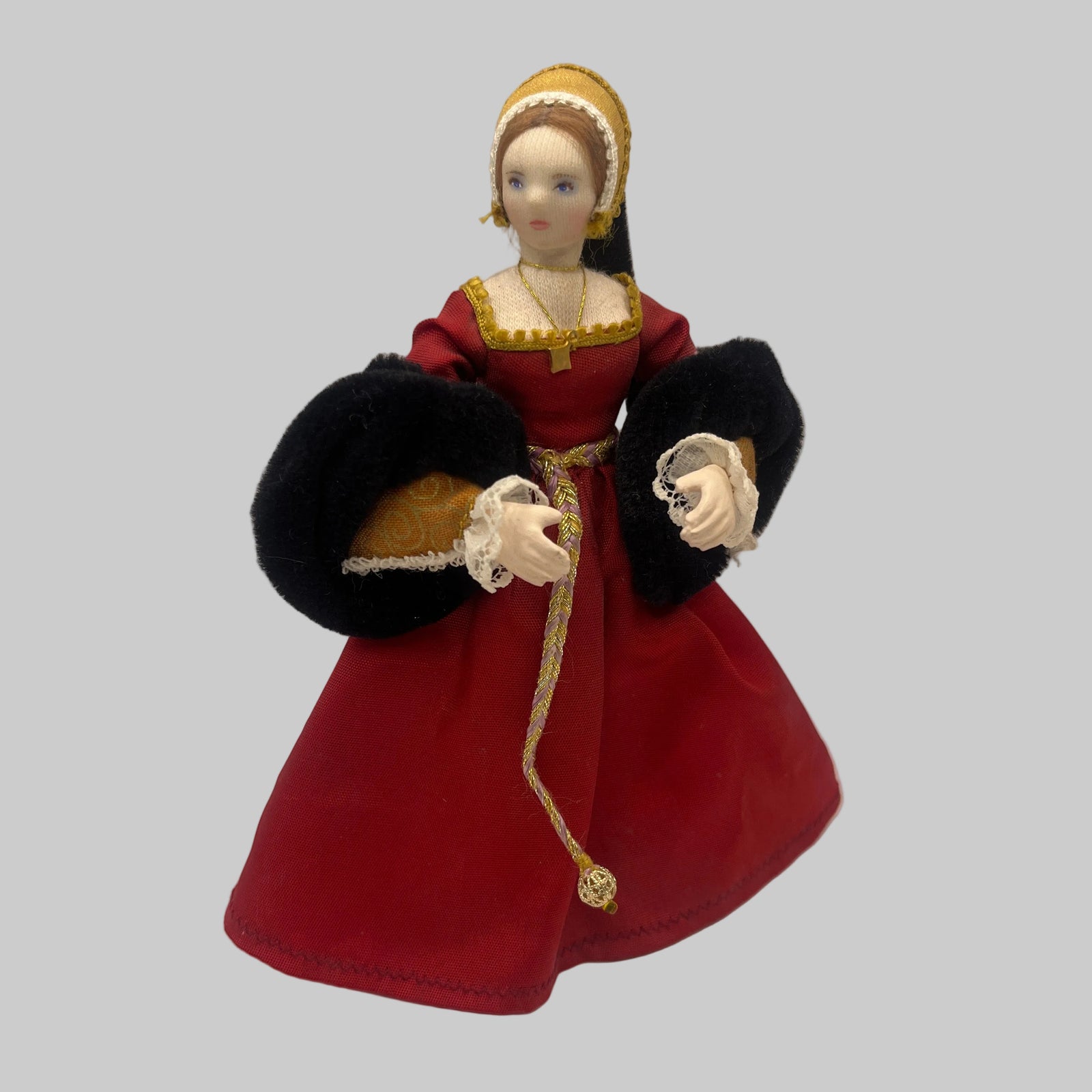 Dolls house Tudor lady front 1