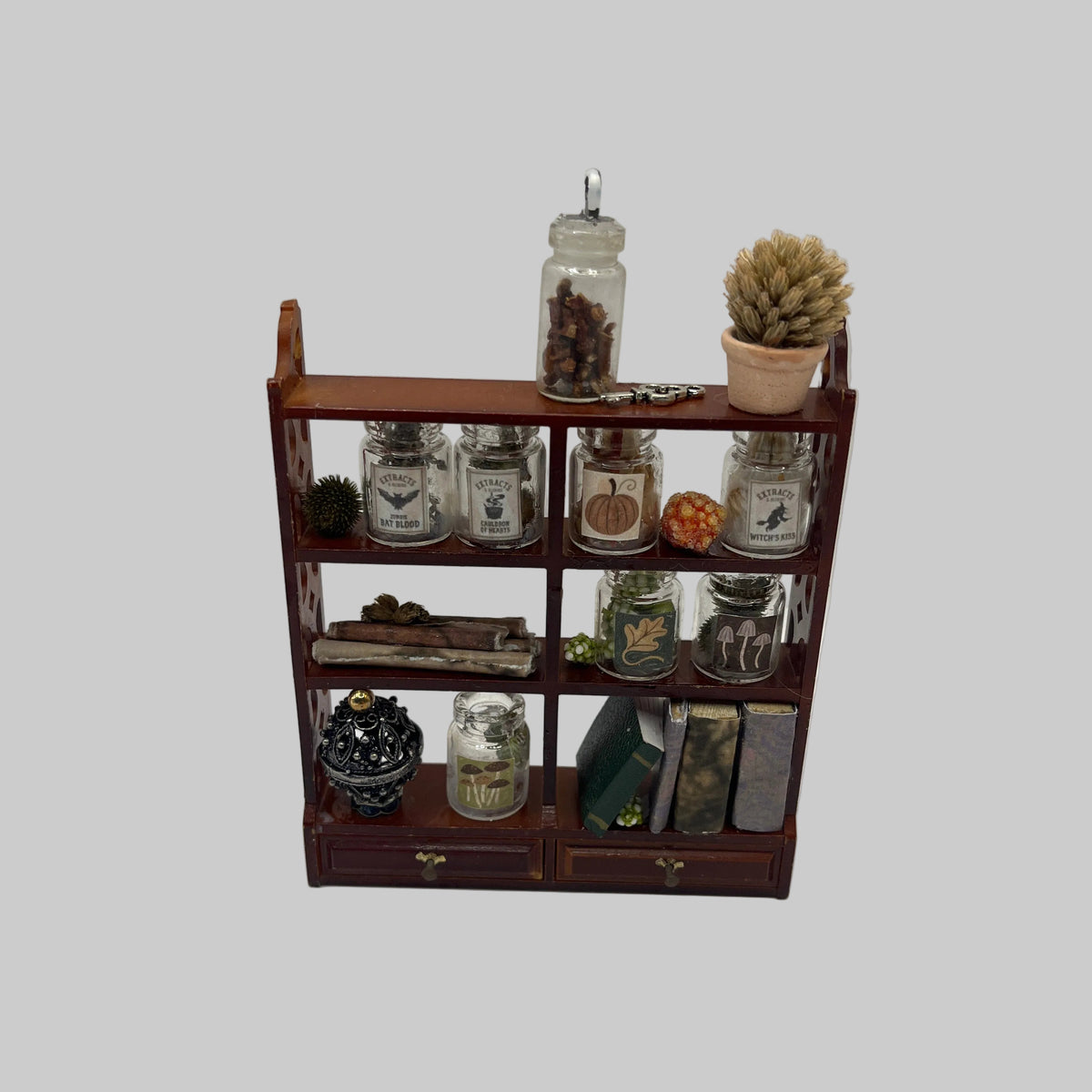 Dolls house apothecary shelves