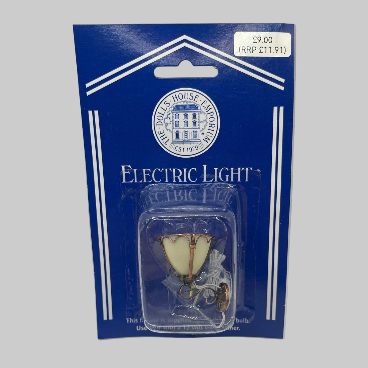 Dolls house art nouveau wall light