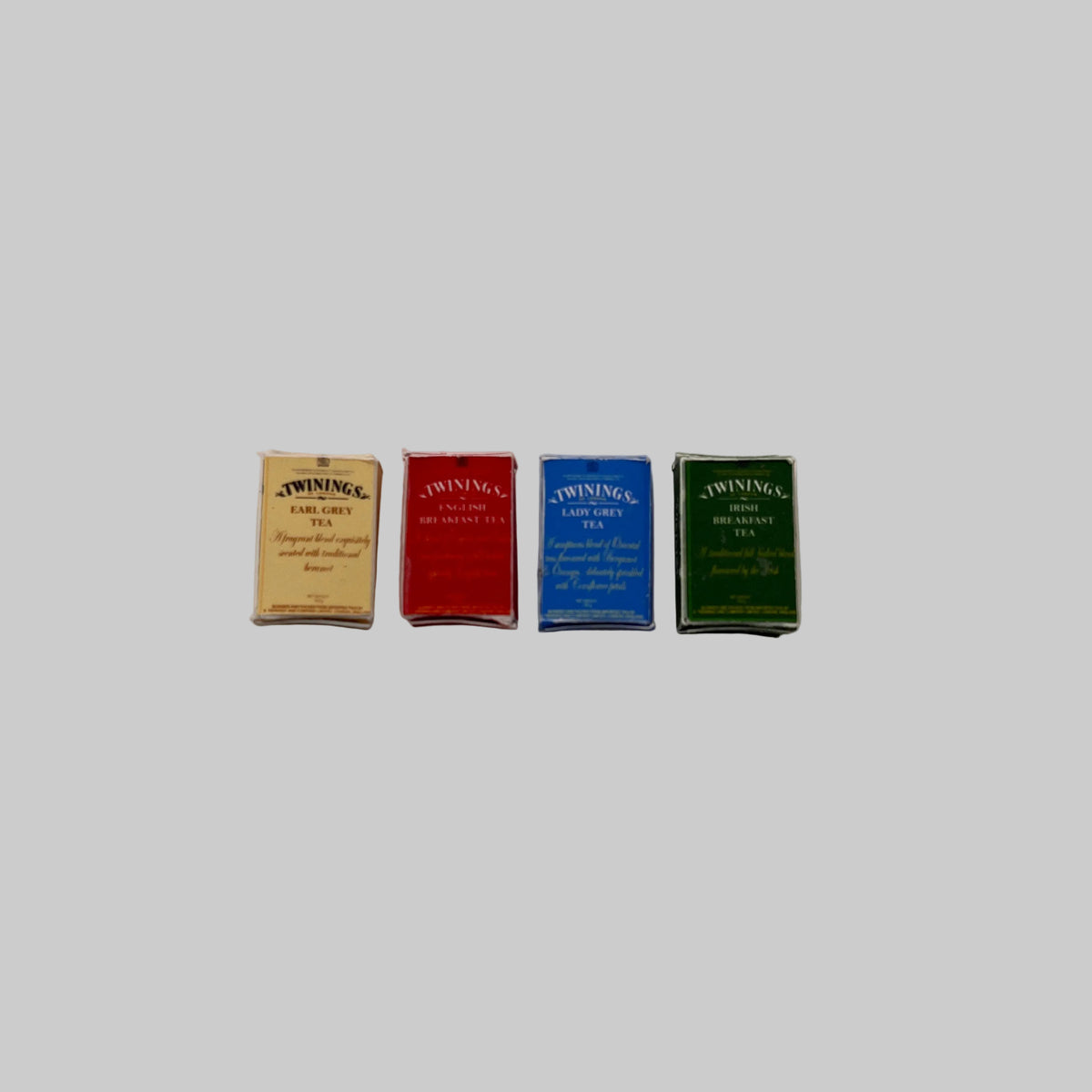 Dolls house boxes of tea