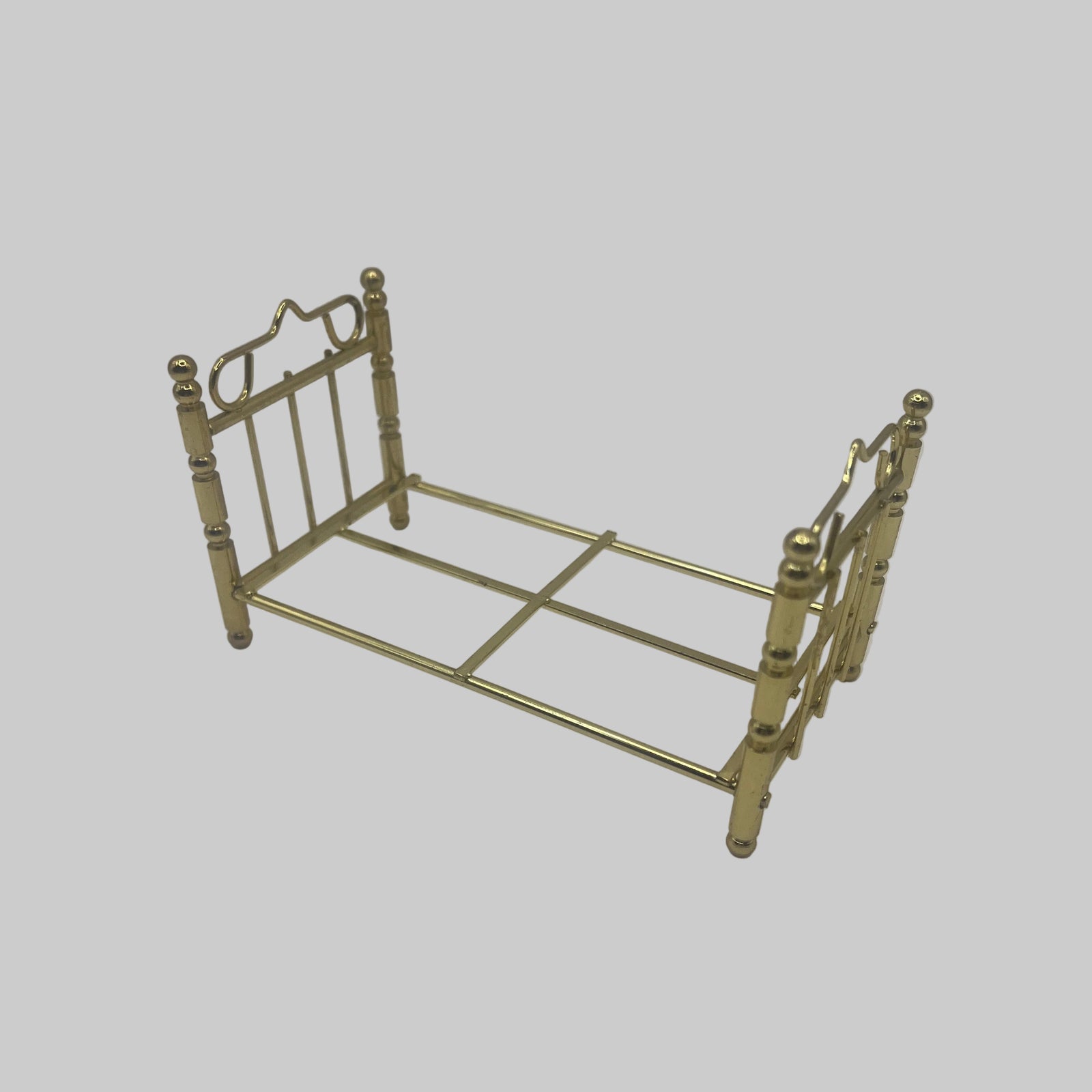 Dolls house brass bed frame