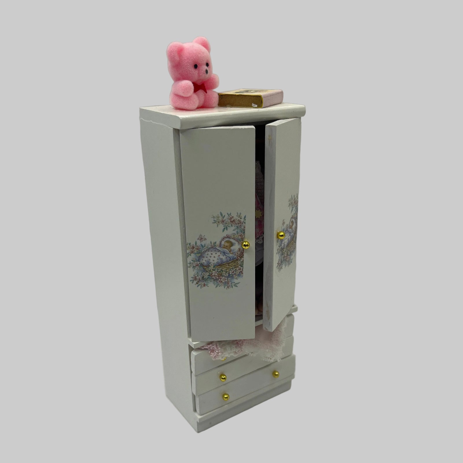 Dolls house child's wardrobe