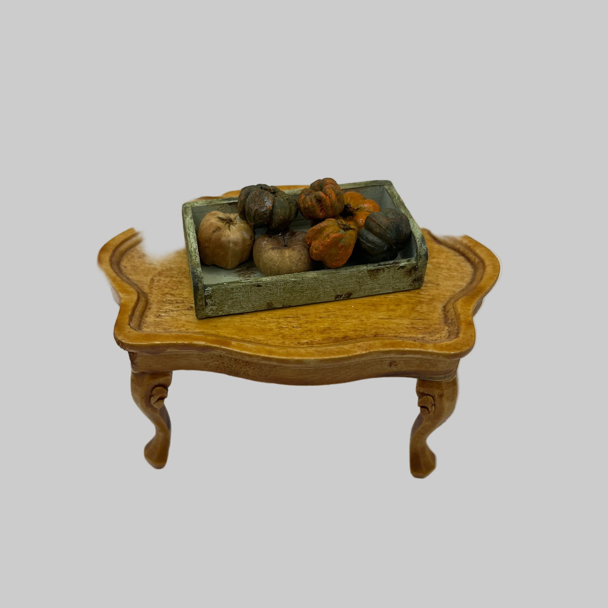 Dolls house crate of squashes