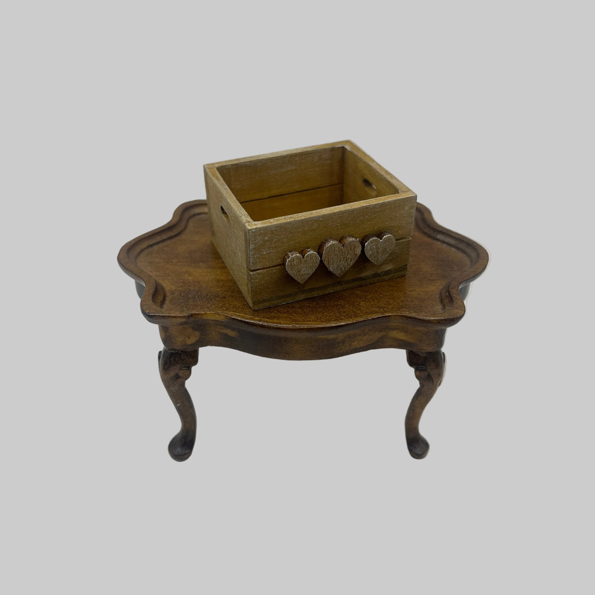 Dolls house decorative wooden crate