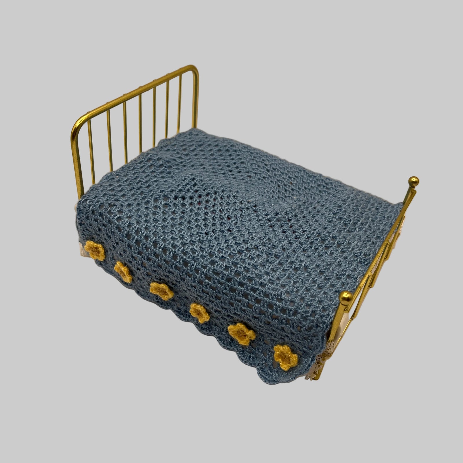 Dolls house double crochet blanket