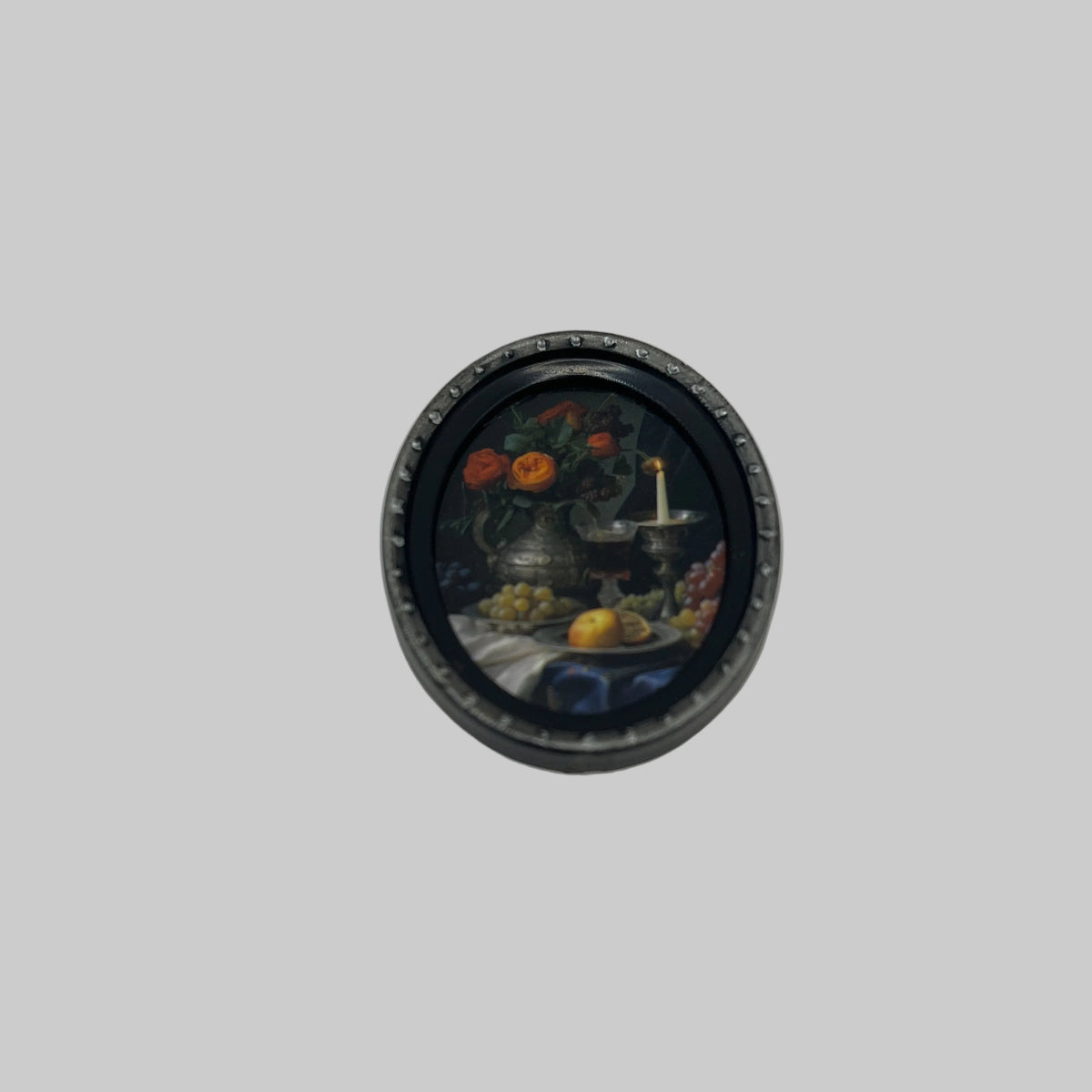 Dolls house framed oval picture