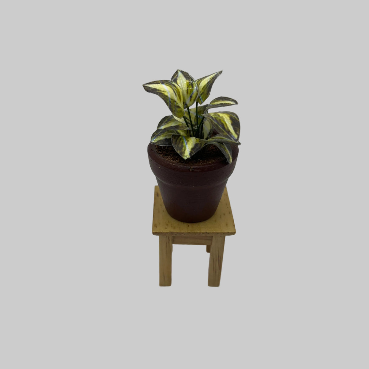 Dolls house handmade potted plant