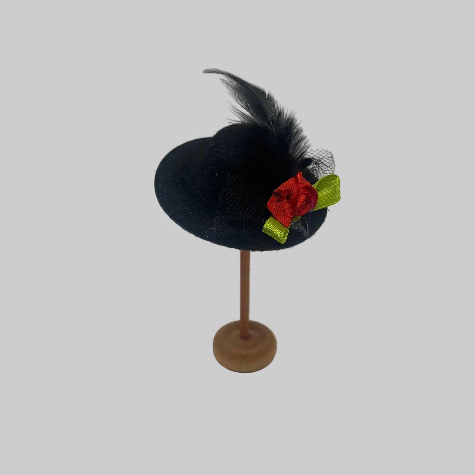 Dolls house ladies black hat
