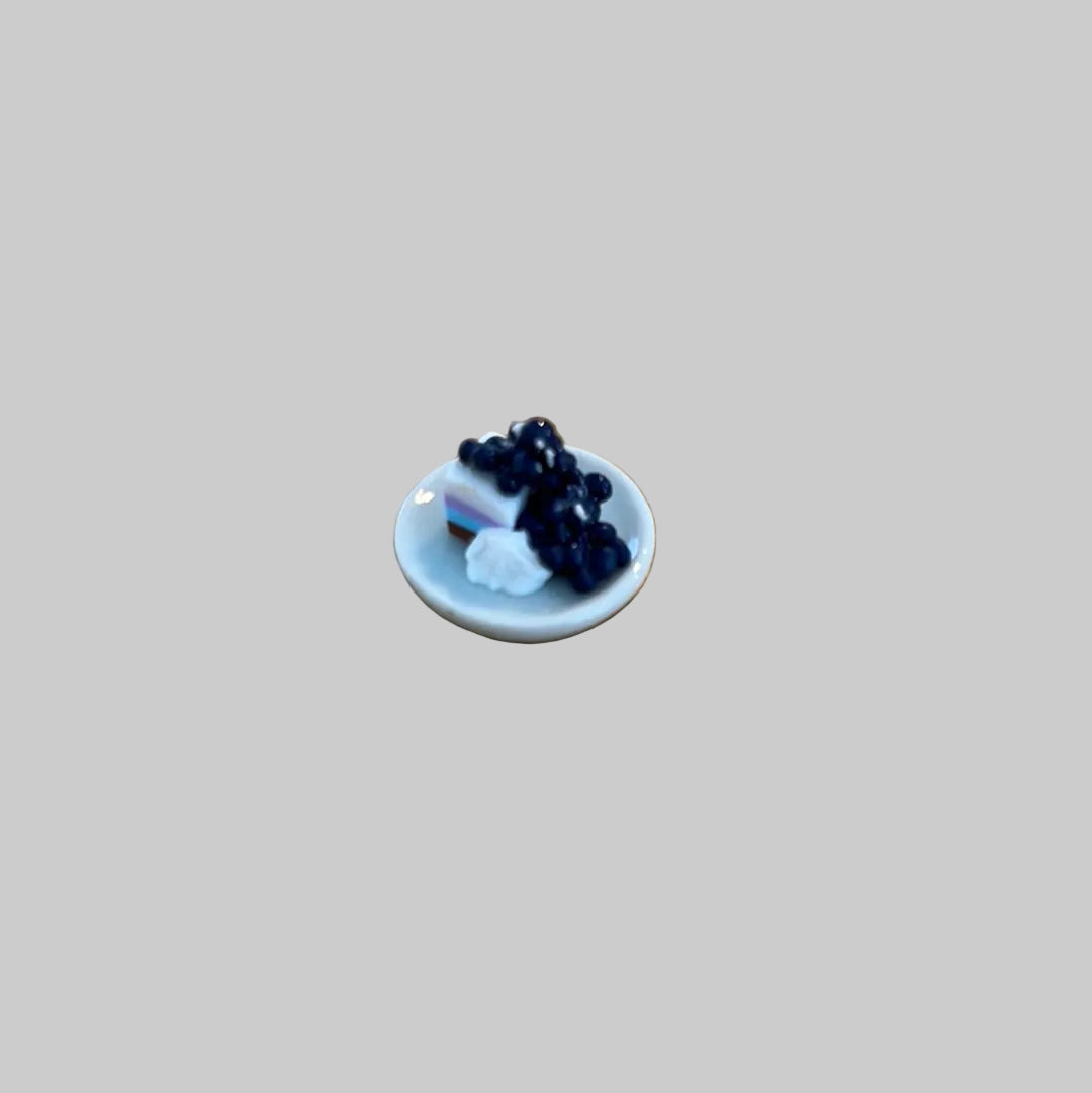 Dolls house Layered blueberry dessert