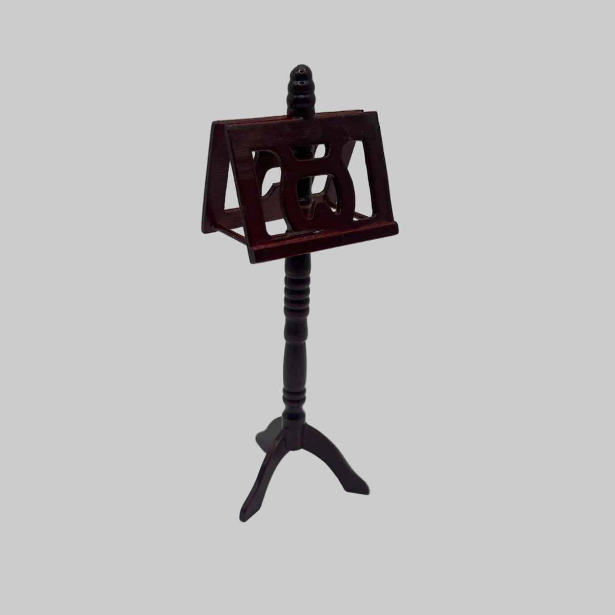 Dolls house mahogany music stand