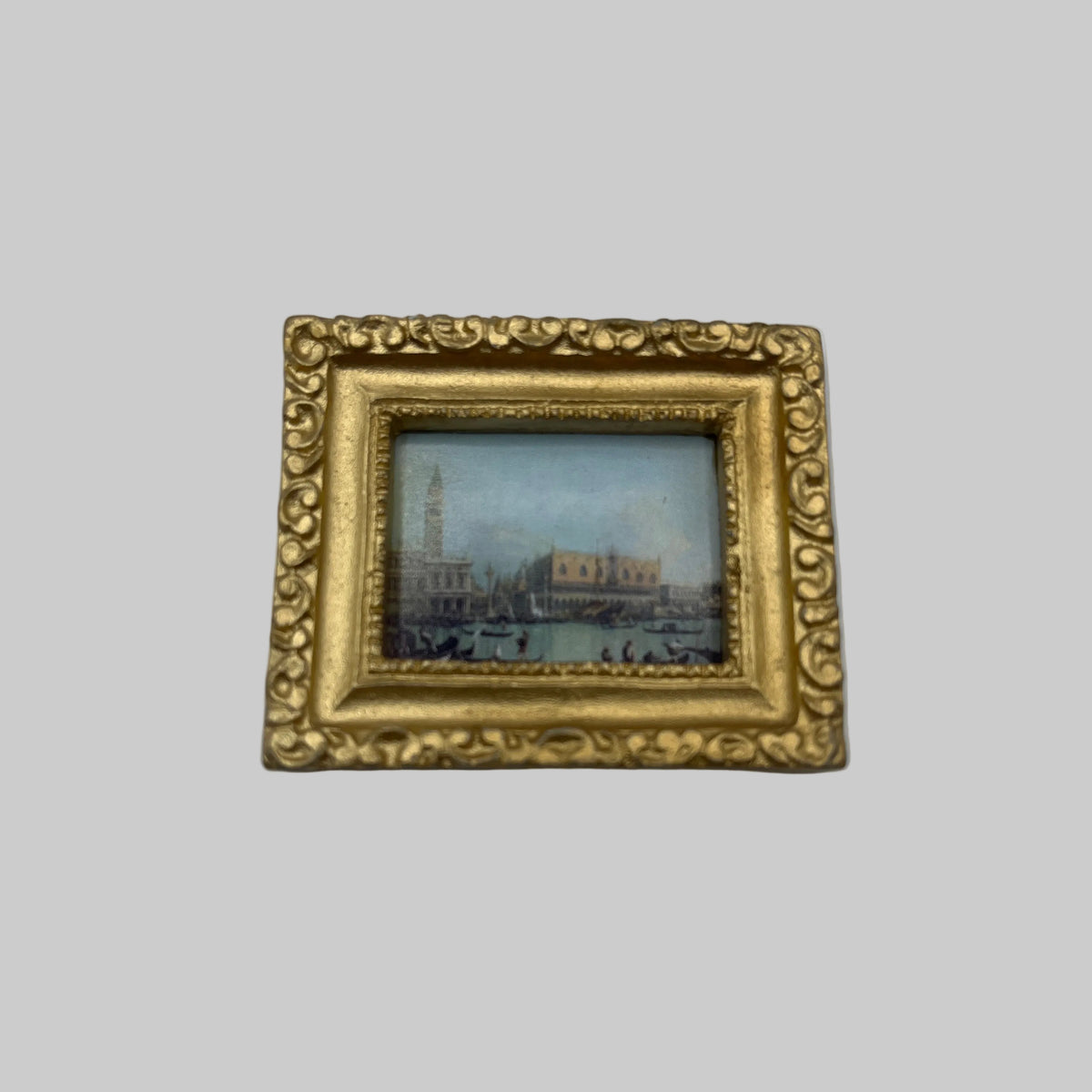 Dolls house painting of Venice