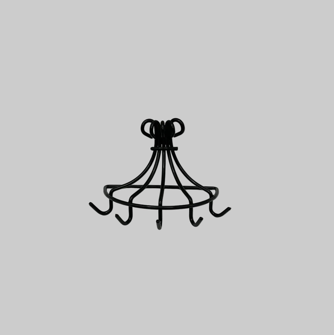 Dolls house Pot hanger, half moon shape