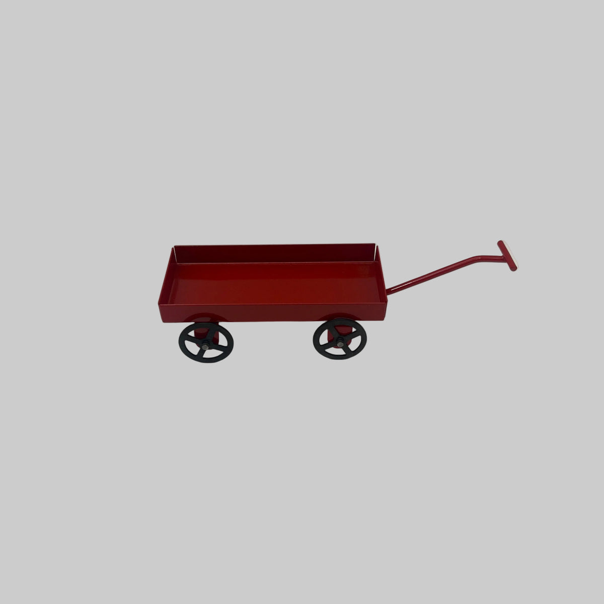 Dolls house Pull along red cart