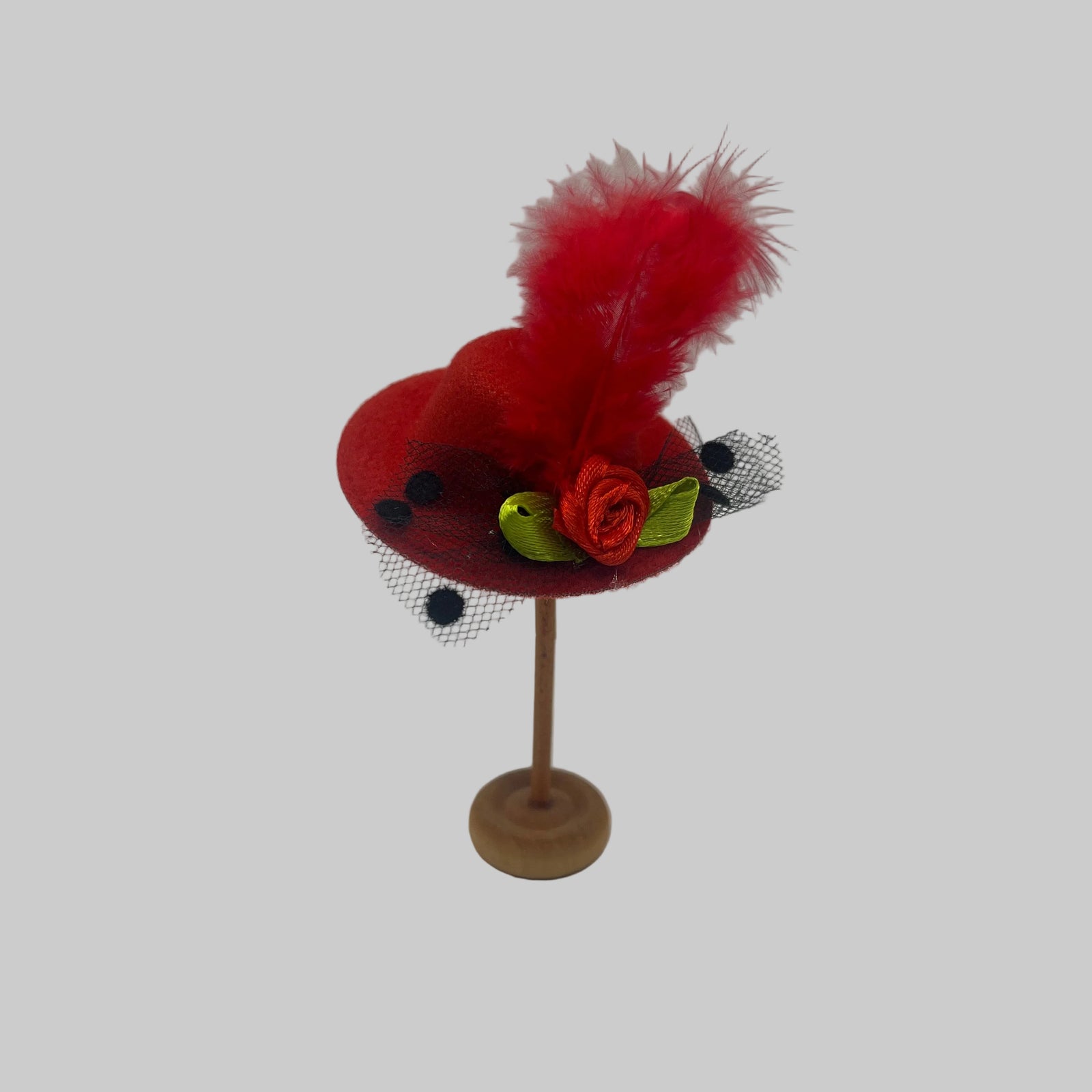 Dolls house red ladies hat