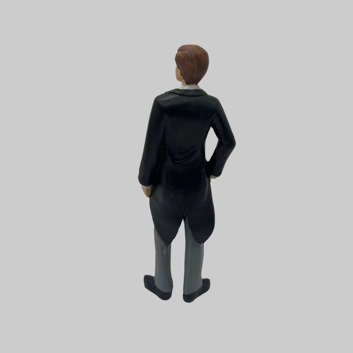 Dolls house resin groom figure back