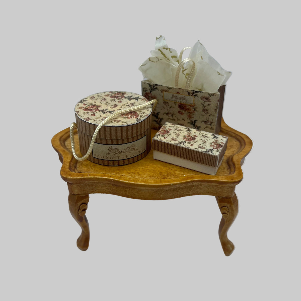 Dolls house shopping boxes