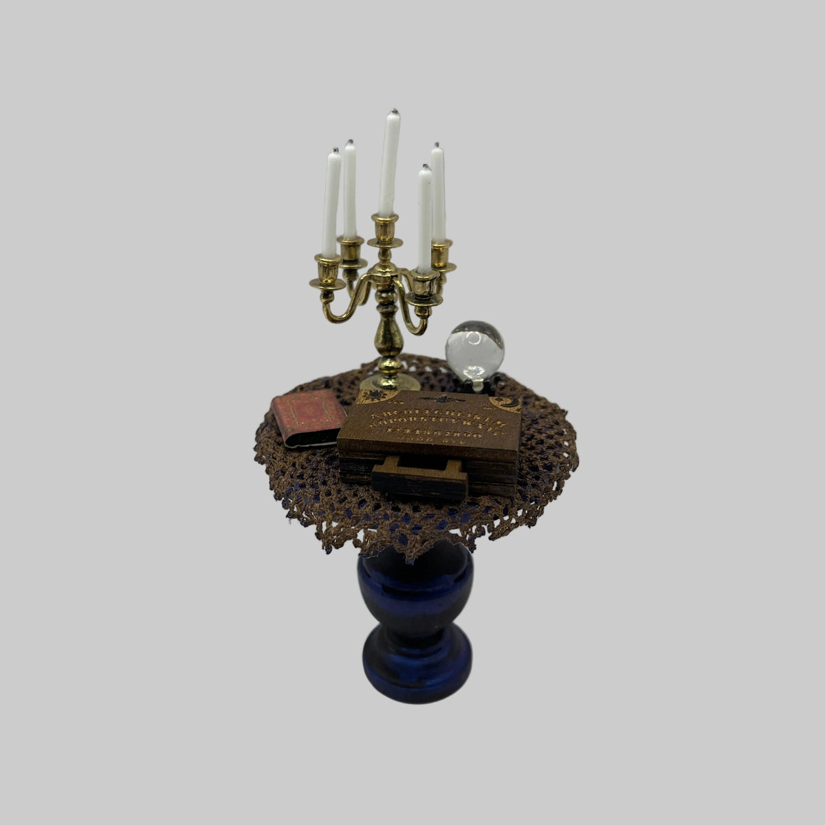 Dolls house spooky gothic witches table