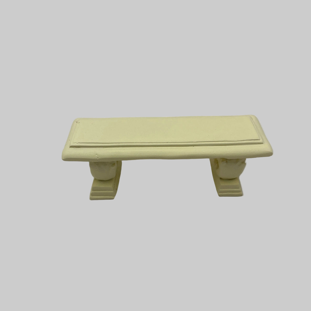 Dolls house Stone effect garden bench