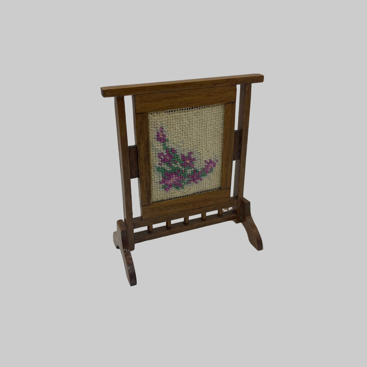 Dolls house tapestry fire screen