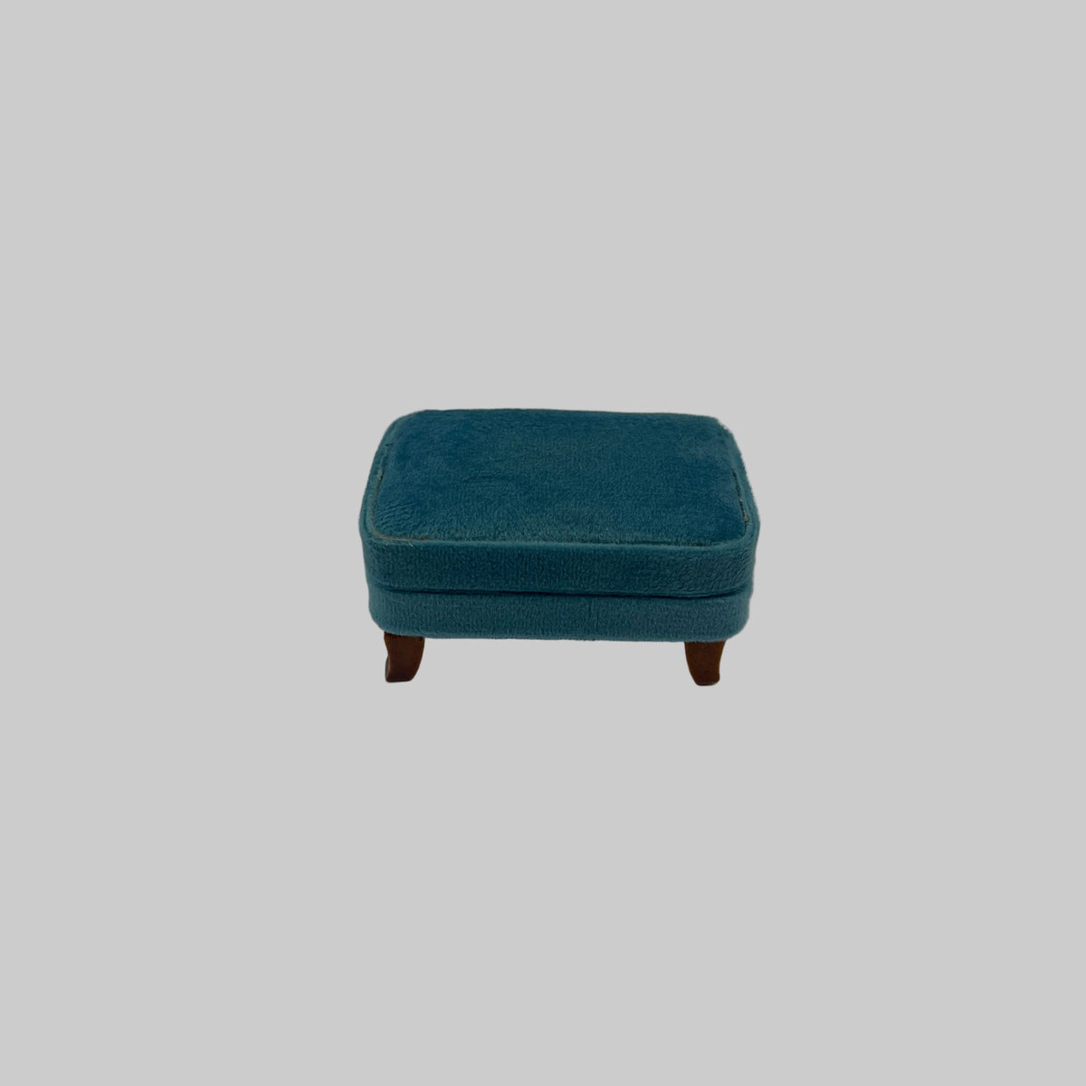Dolls house Modern teal footstool