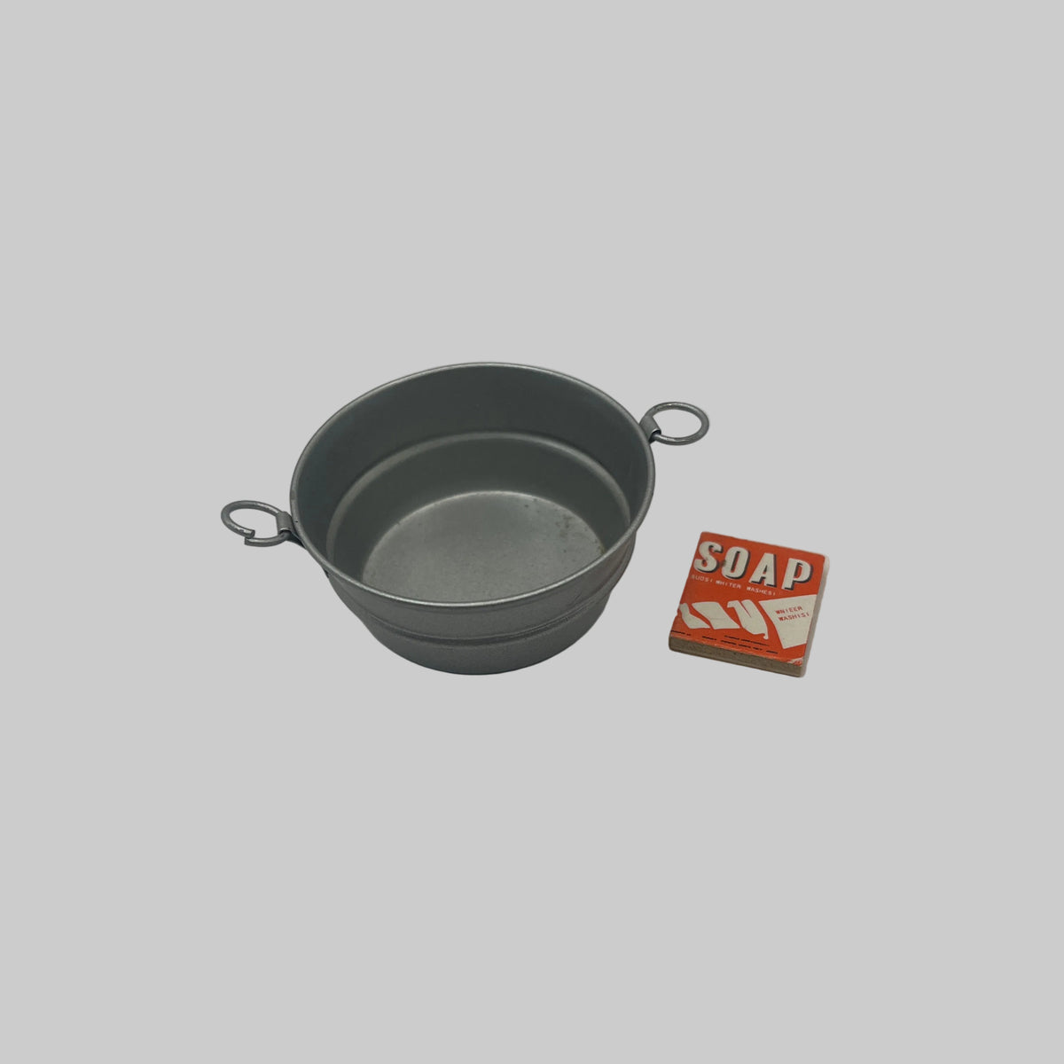Dolls house wash tub and detergent