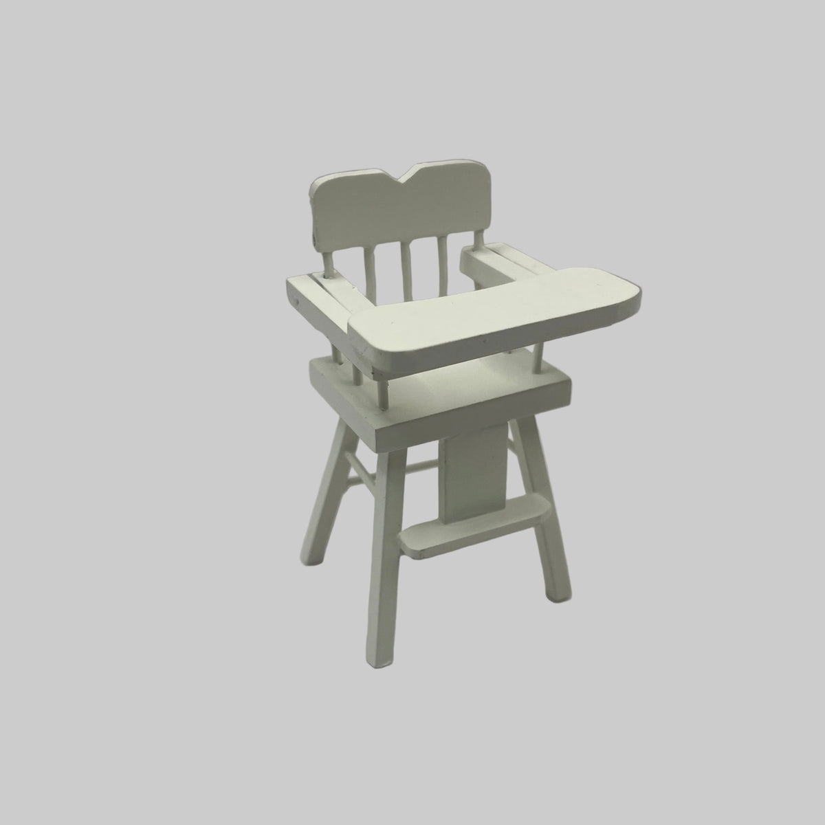 Dolls house white high chair