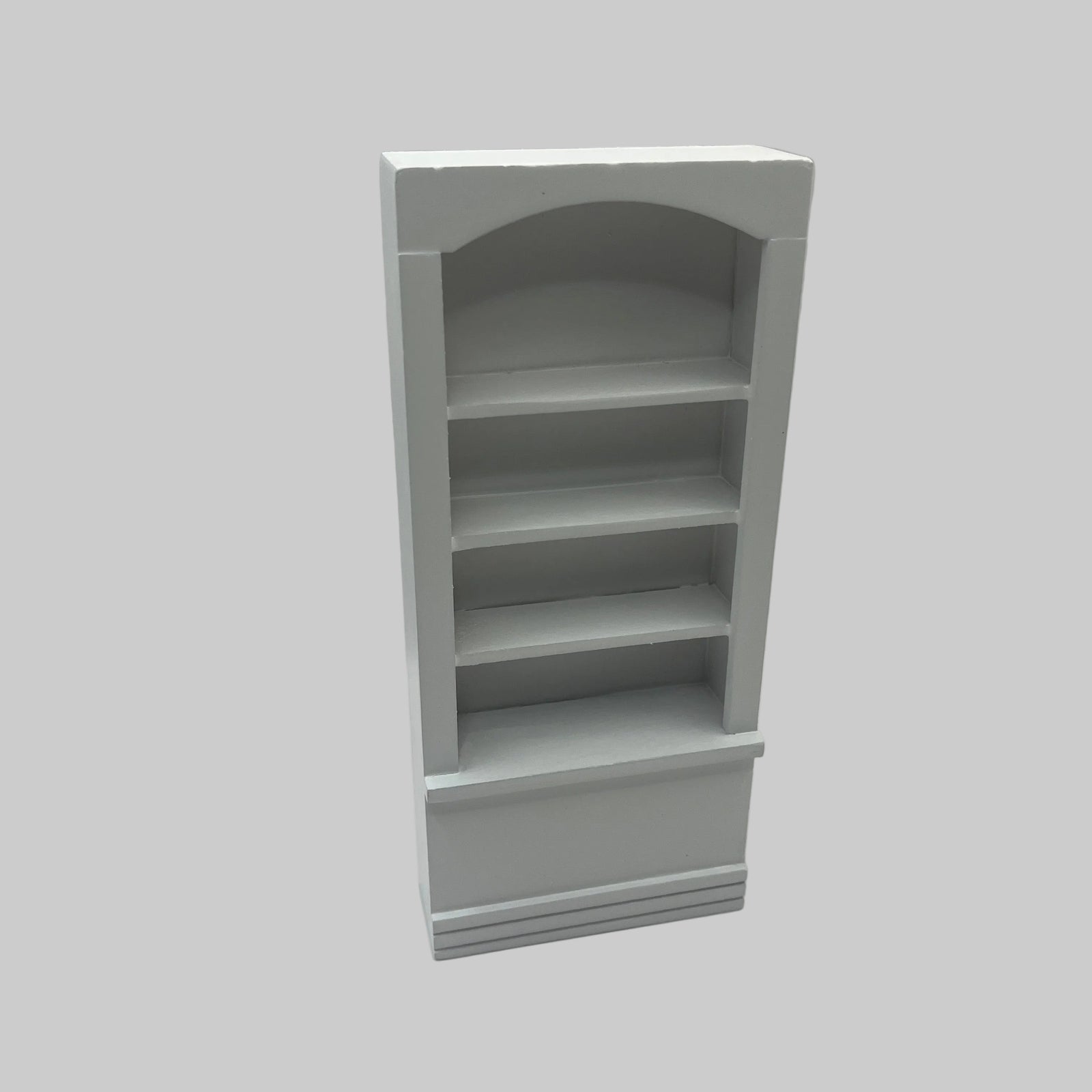 Dolls house white shelving unit