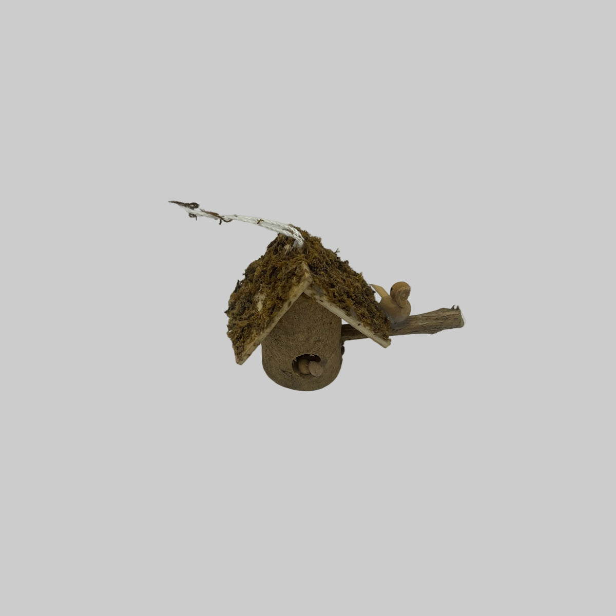 Dolls house Wooden hanging bird house