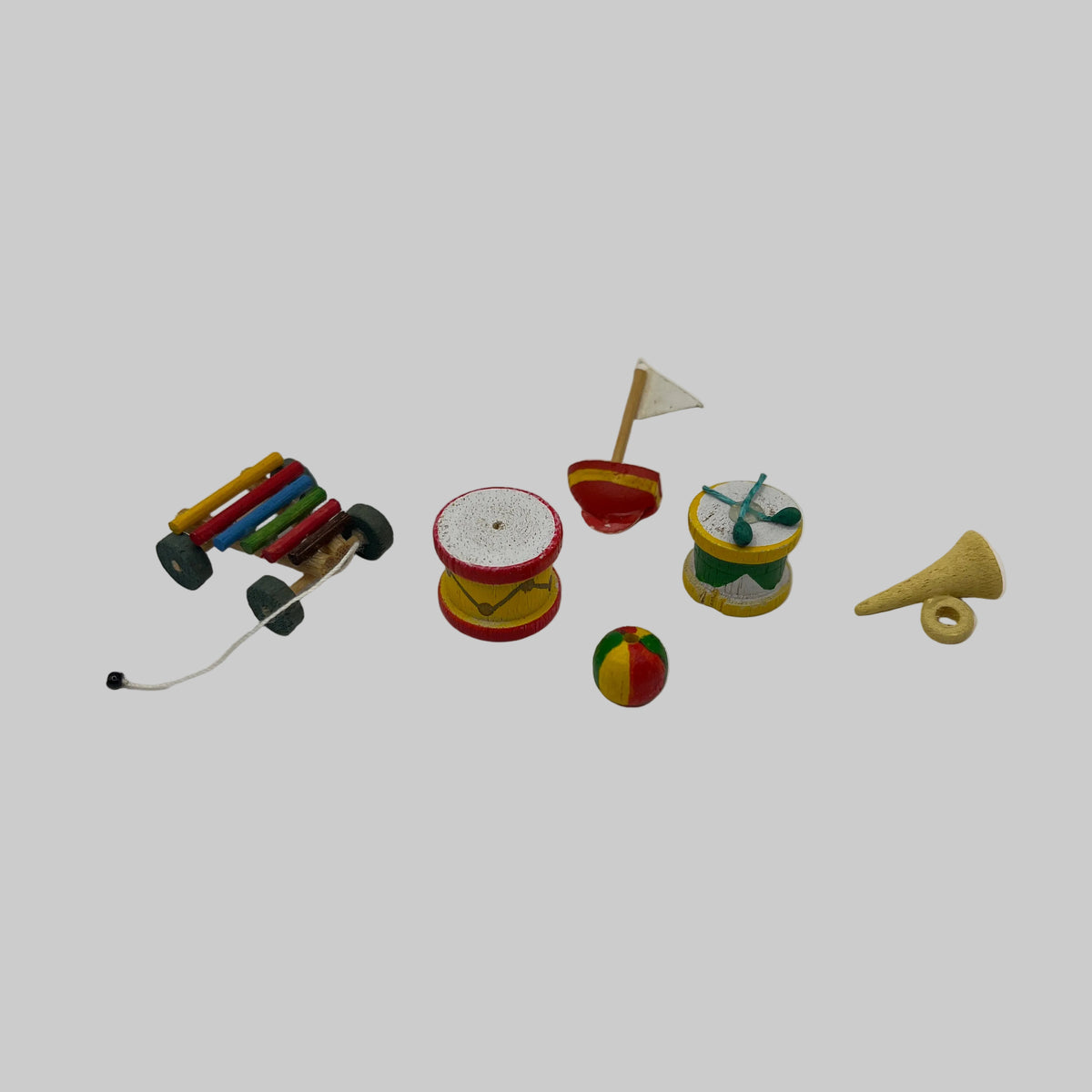 Dolls house wooden toy selection