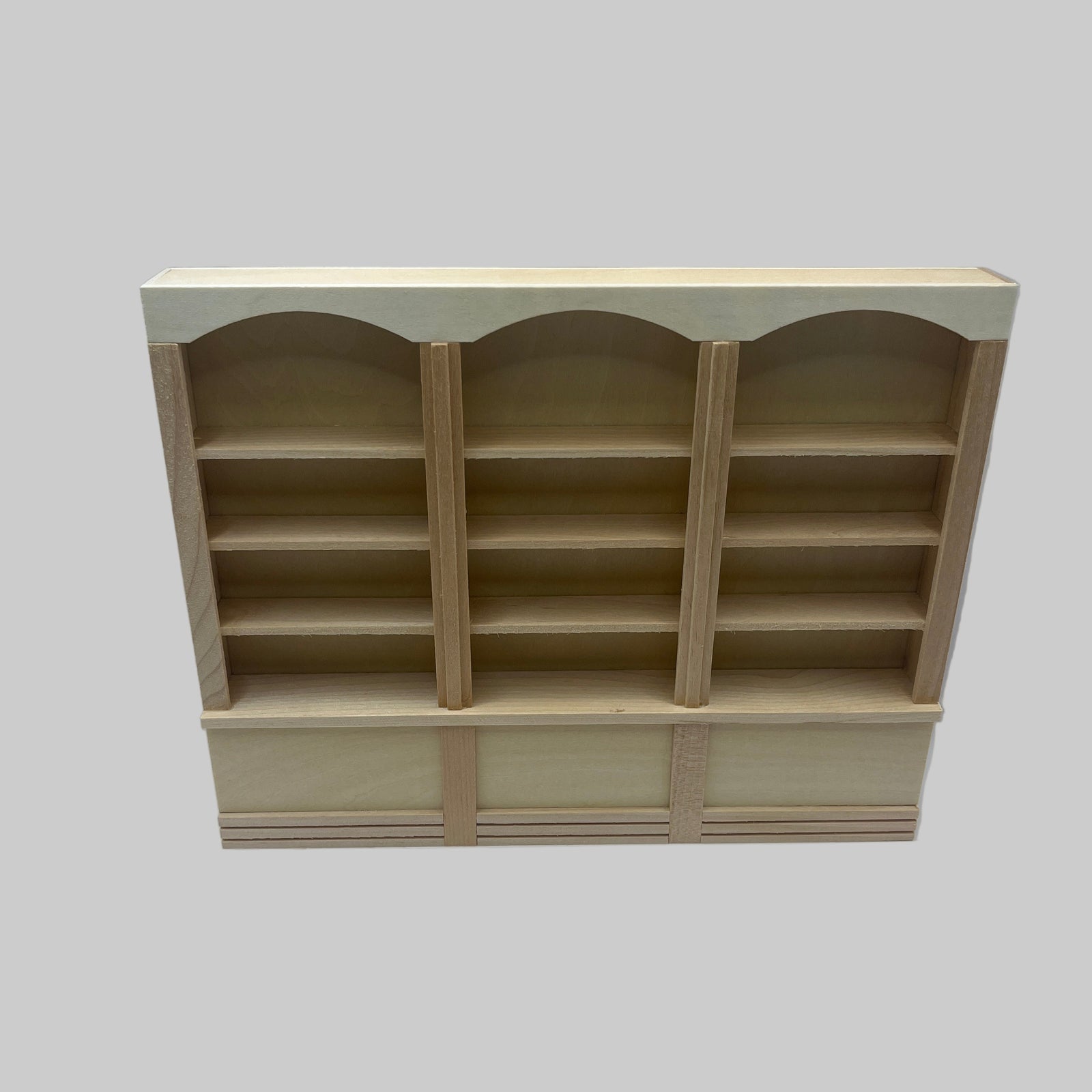 BEF060 - Bare wood triple shop shelves