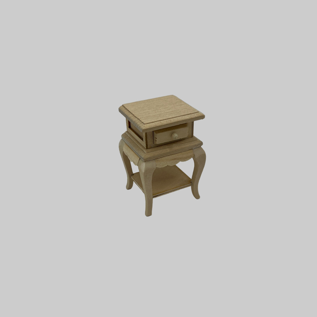 BEF221 - Bare wood French style bedside cabinet