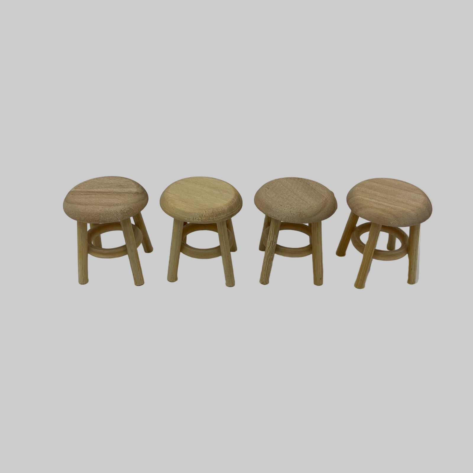 BEF061 - Bare wood 4 stools