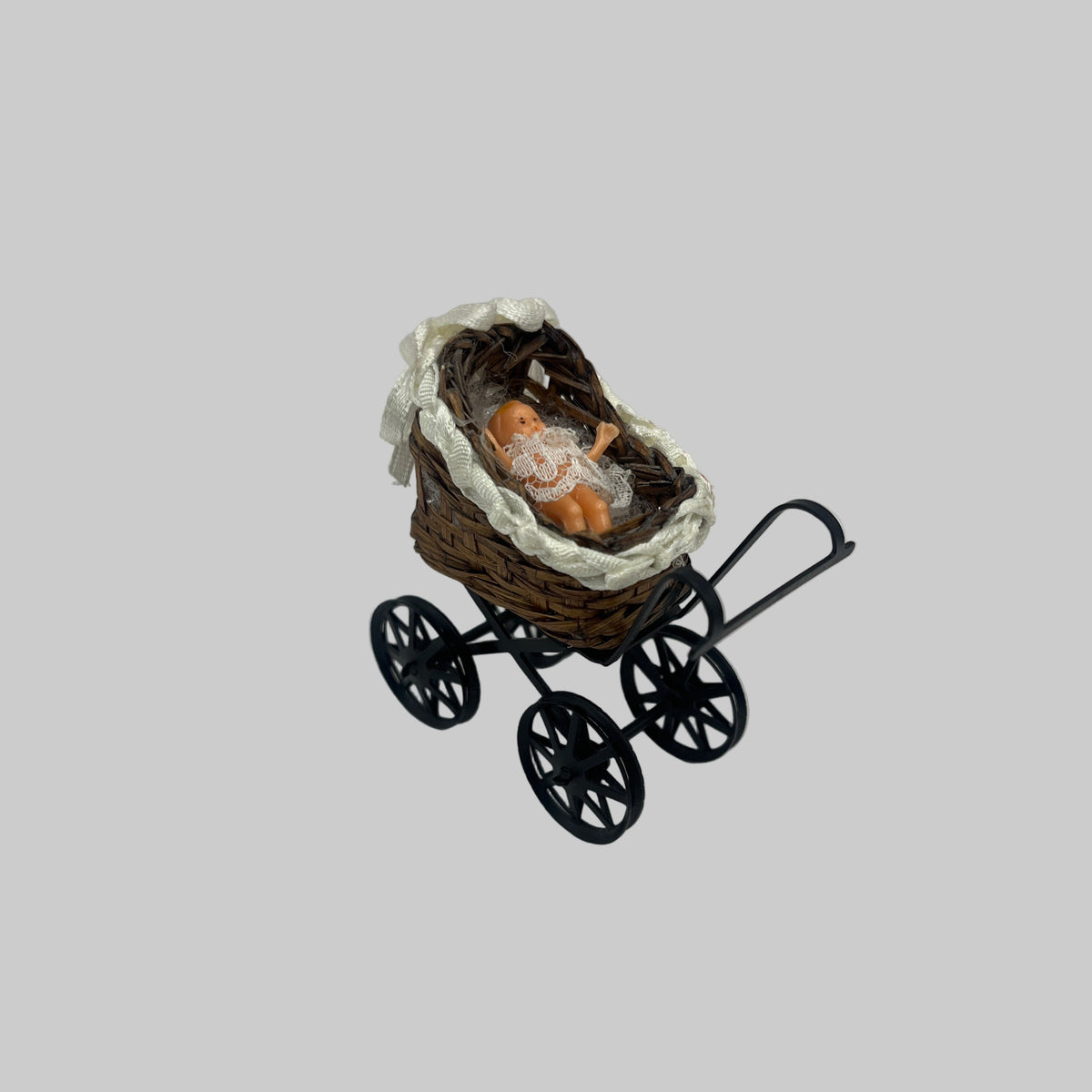 Dolls house toy pram