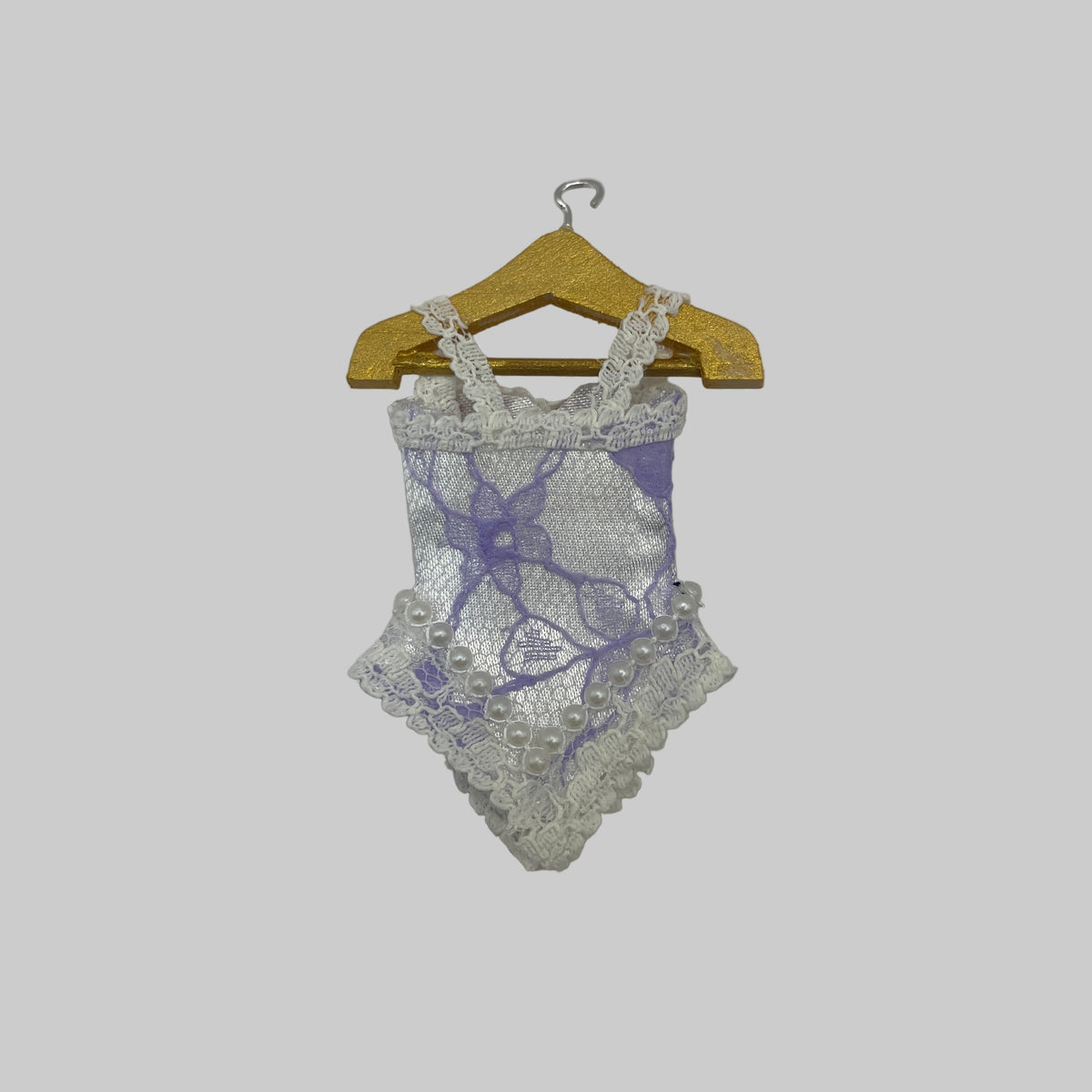dolls house lilac lace corset