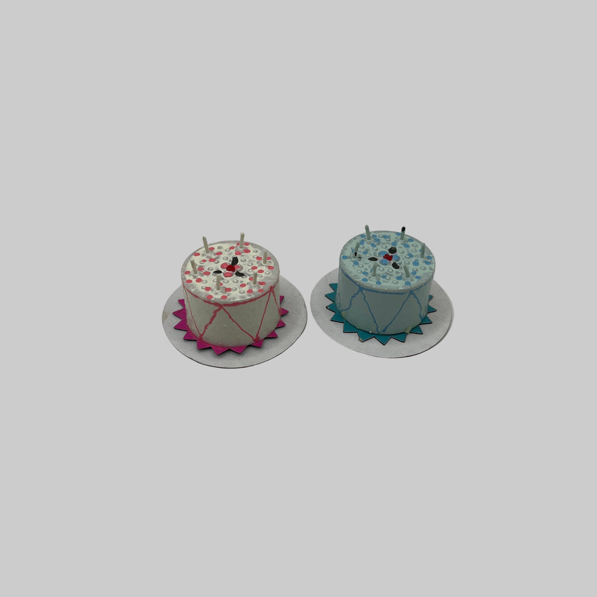 Pair of birthday cakes