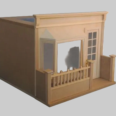 French cafe dolls house room box kit