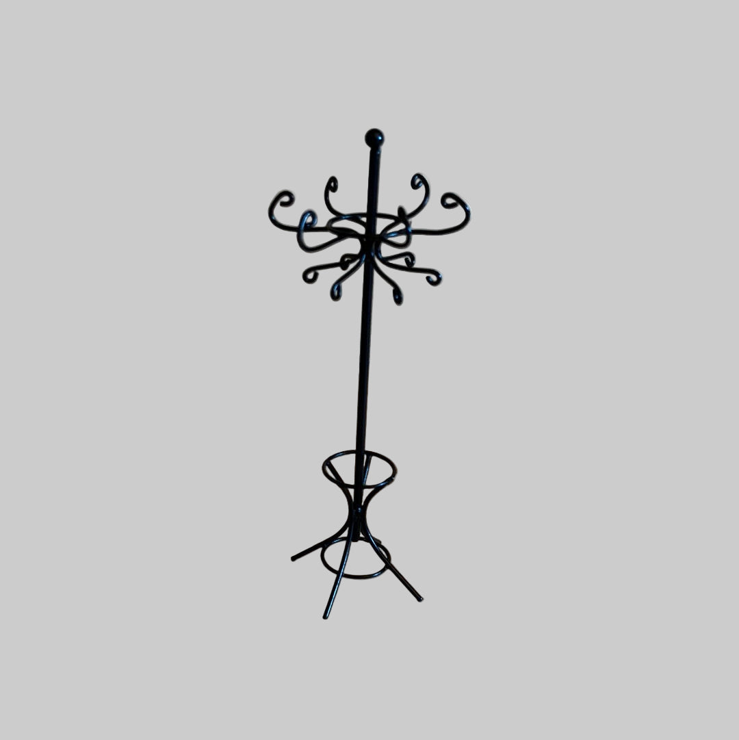 Fancy black coat stand